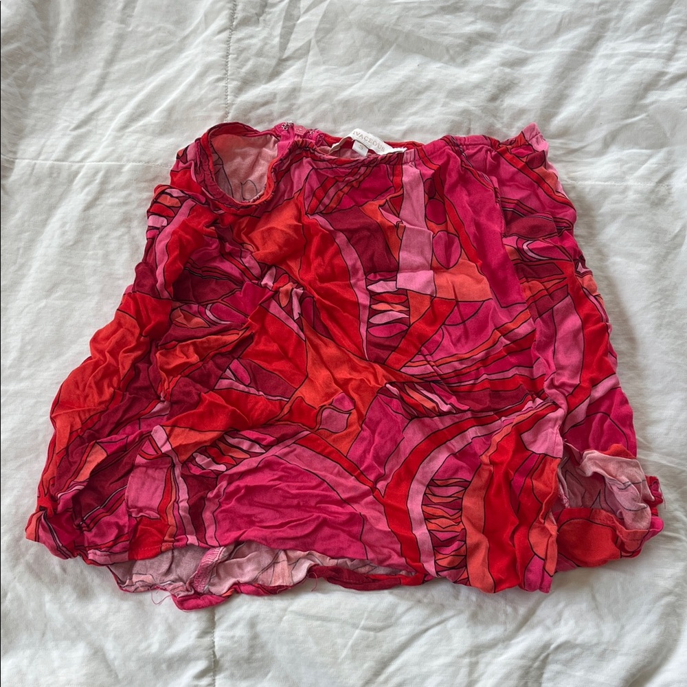 Vibrant Pink and Red Women's Skirt